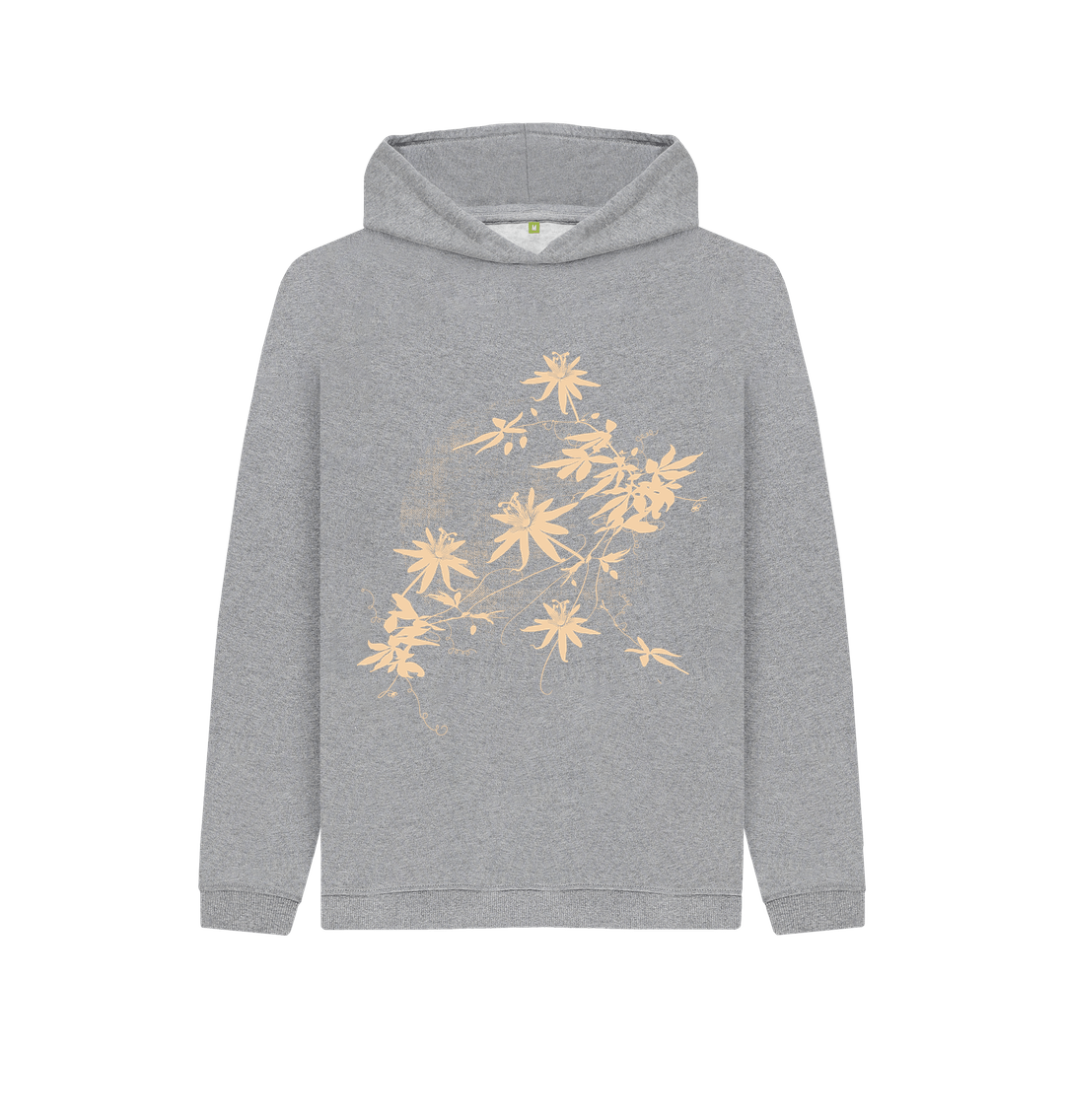 Athletic Grey Passion Vine Kid's Organic Cotton Hoodie