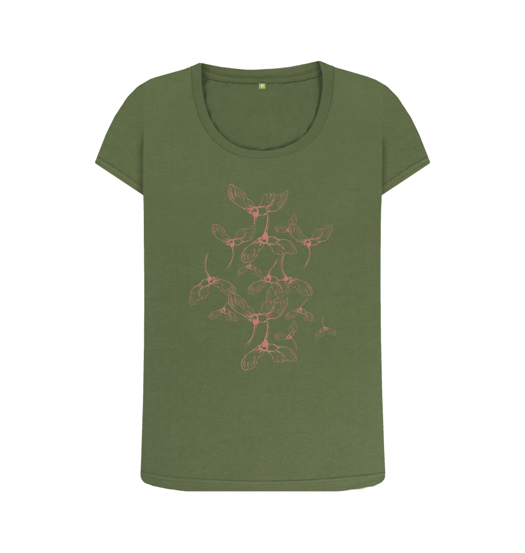 Khaki Samara - Women's Organic Scoop Neck T-shirt