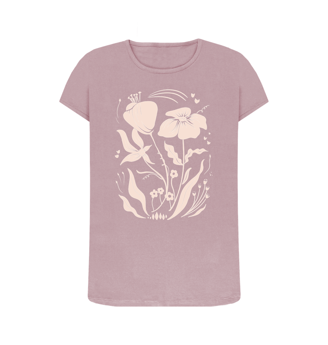Mauve Printed T-shirt Front