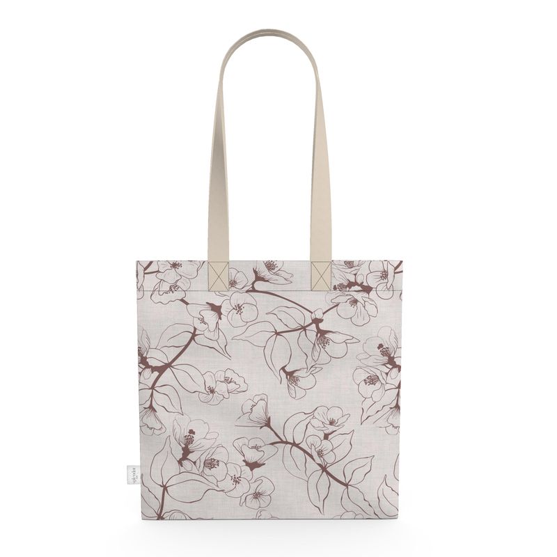 Leaf Linen/Cotton Shoulder Tote