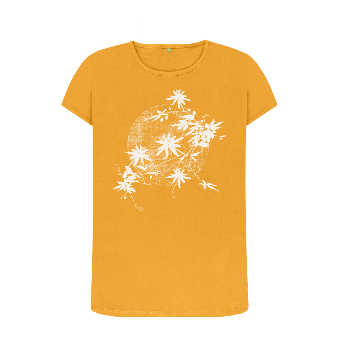 Mustard Passion Vine - Women\u2019s Organic Crew Neck Tee