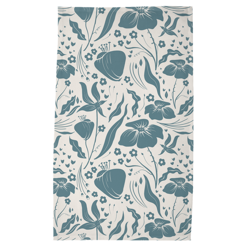 Meadow Tea Towel (Deep Teal)