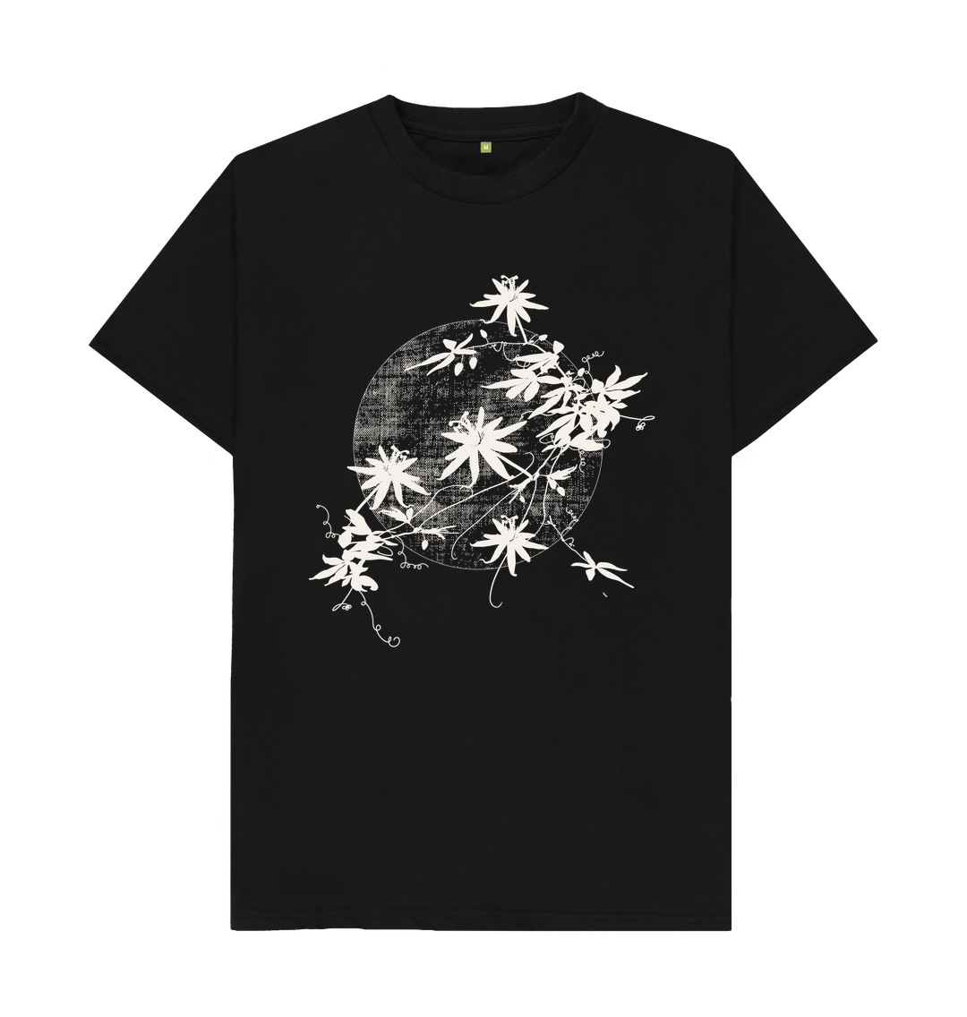 Black Passion Vine - Unisex Organic T-shirt