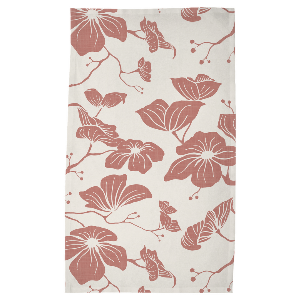 Dogwood Tea Towel (Coral)