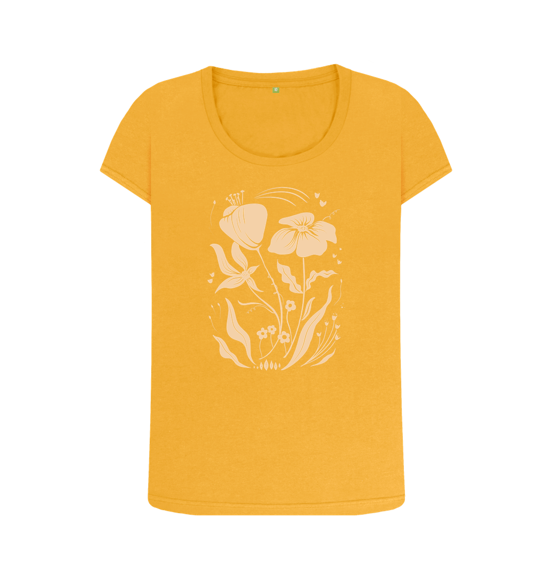 Mustard Meadow - Women's Organic Crew Neck T-shirt