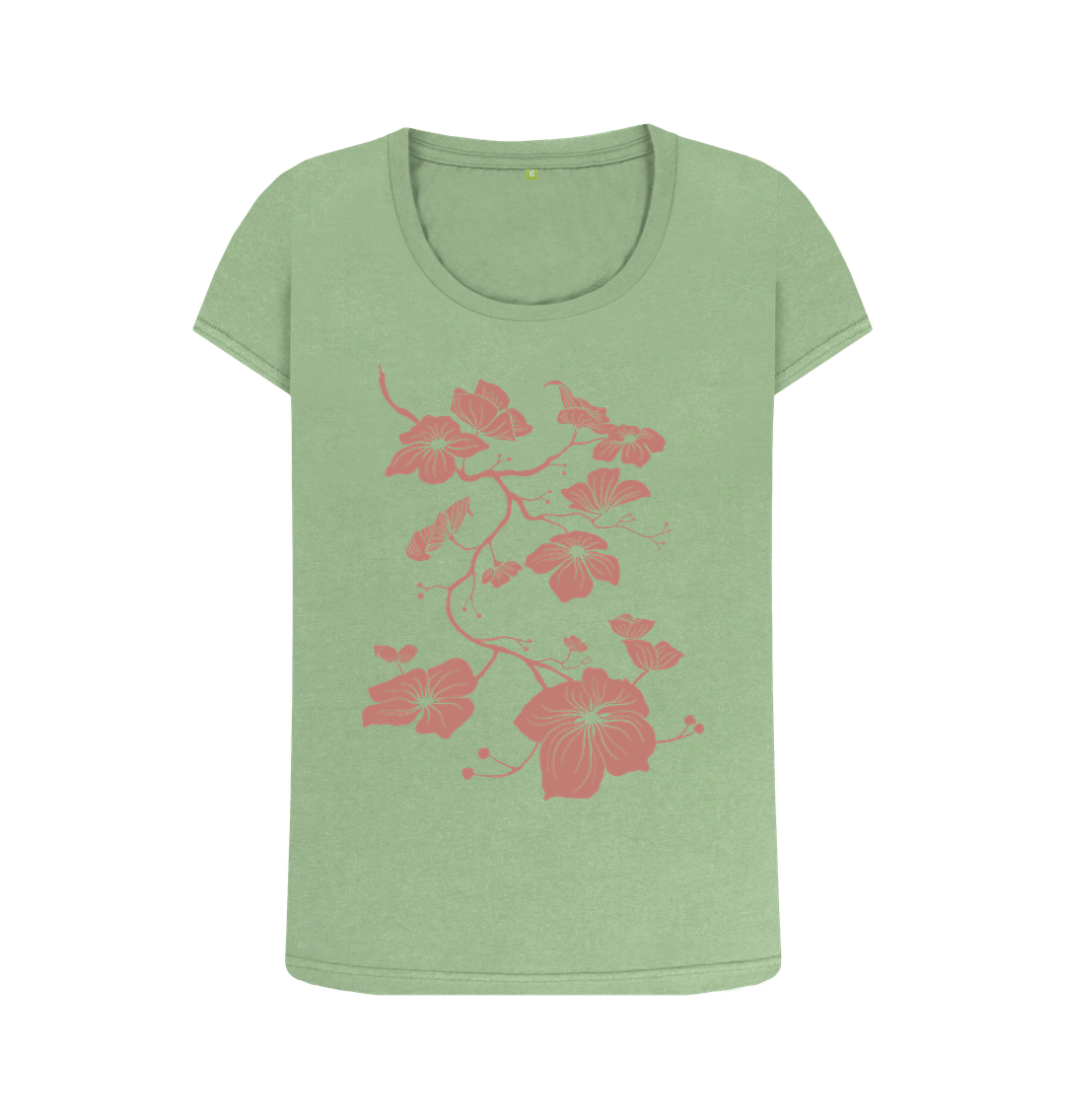 Sage Dogwood - Women's Organic Scoop Neck T-shirt