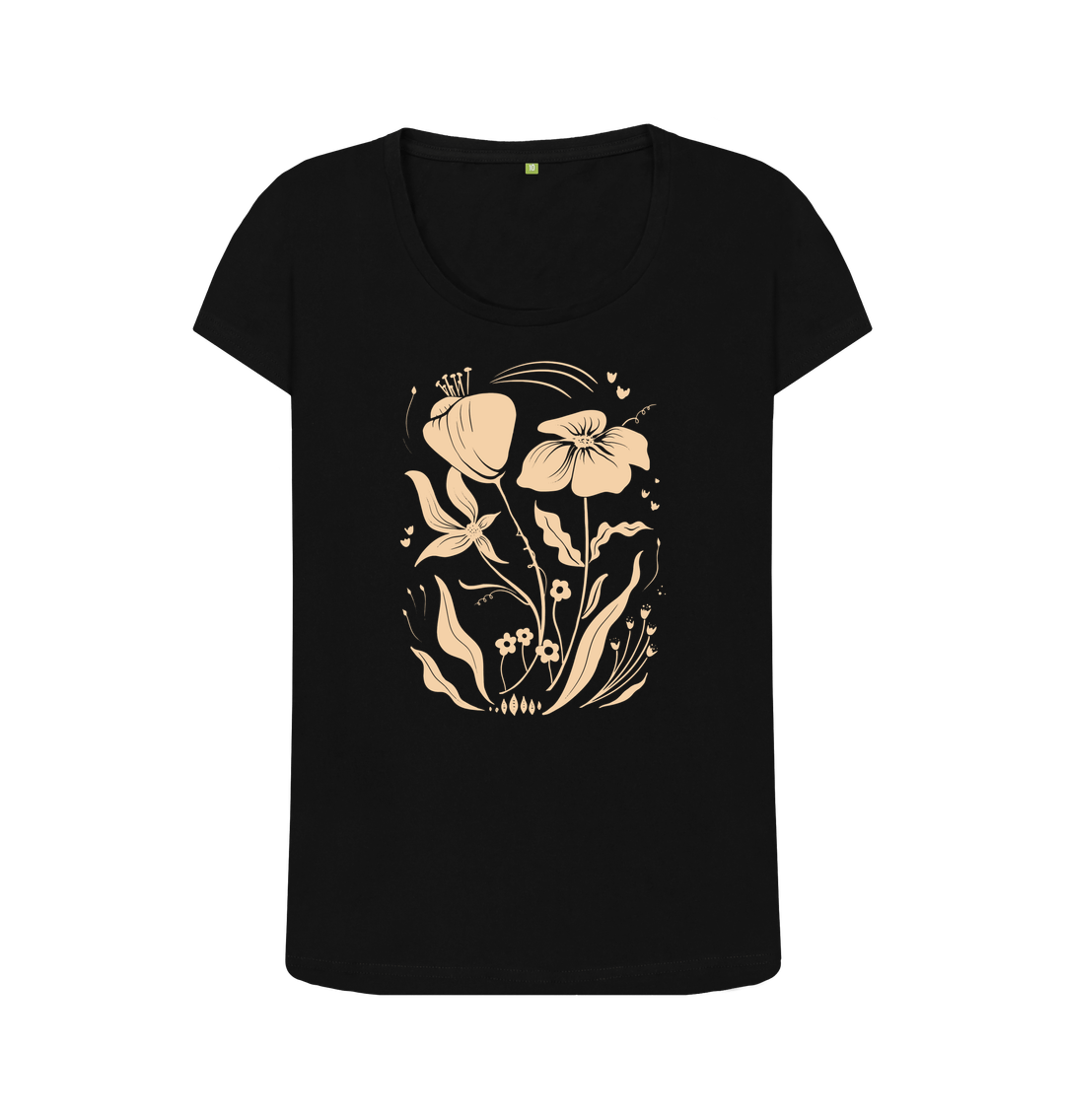 Black Meadow - Women's Organic Crew Neck T-shirt