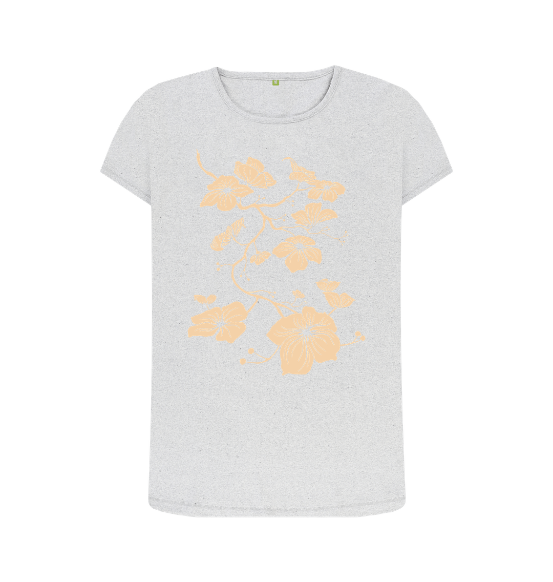 Grey Recycled Printed T-Shirt Front