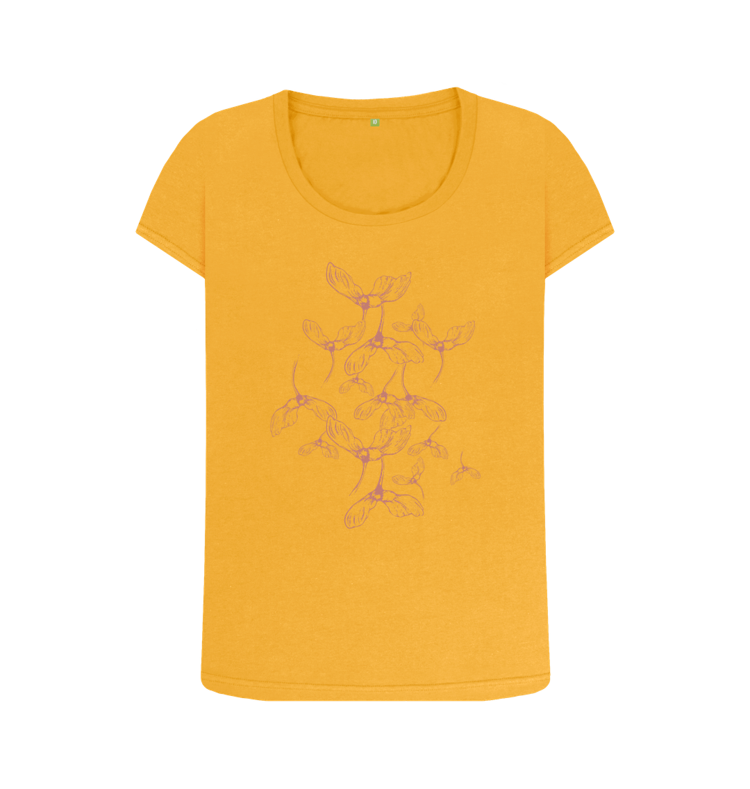 Mustard Samara - Women's Organic Scoop Neck T-shirt