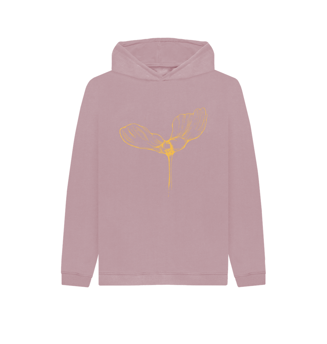 Mauve Samara Single Kid's Organic Hoodie