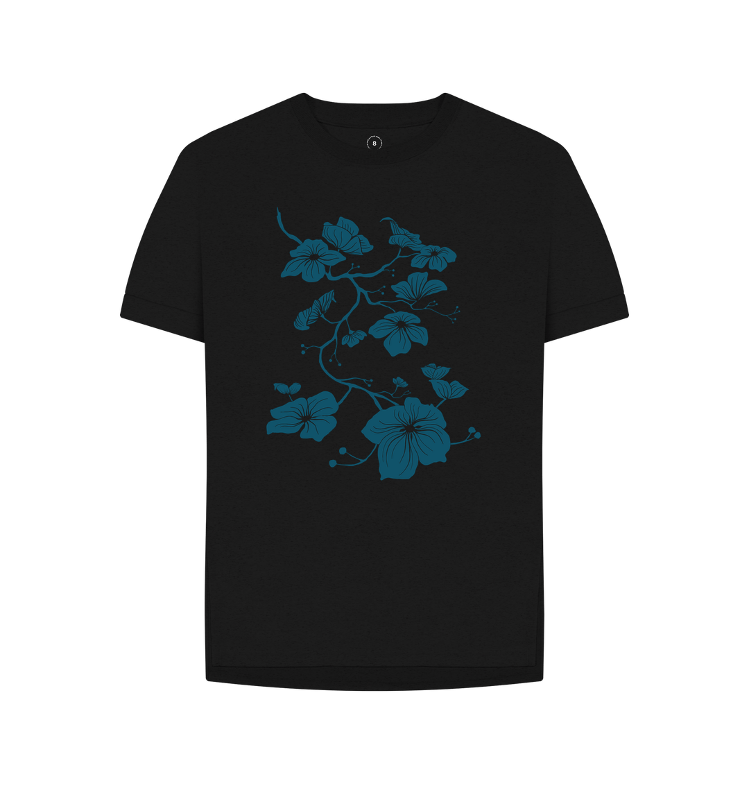 Black Printed T-shirt Front