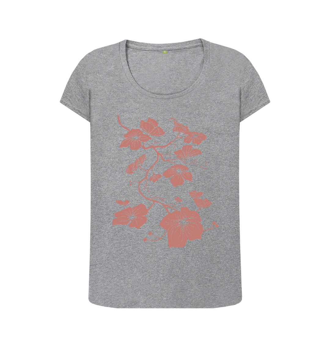 Athletic Grey Dogwood - Women's Organic Scoop Neck T-shirt