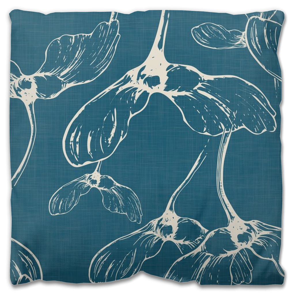 Samara Outdoor Pillow Cover - Deep Teal