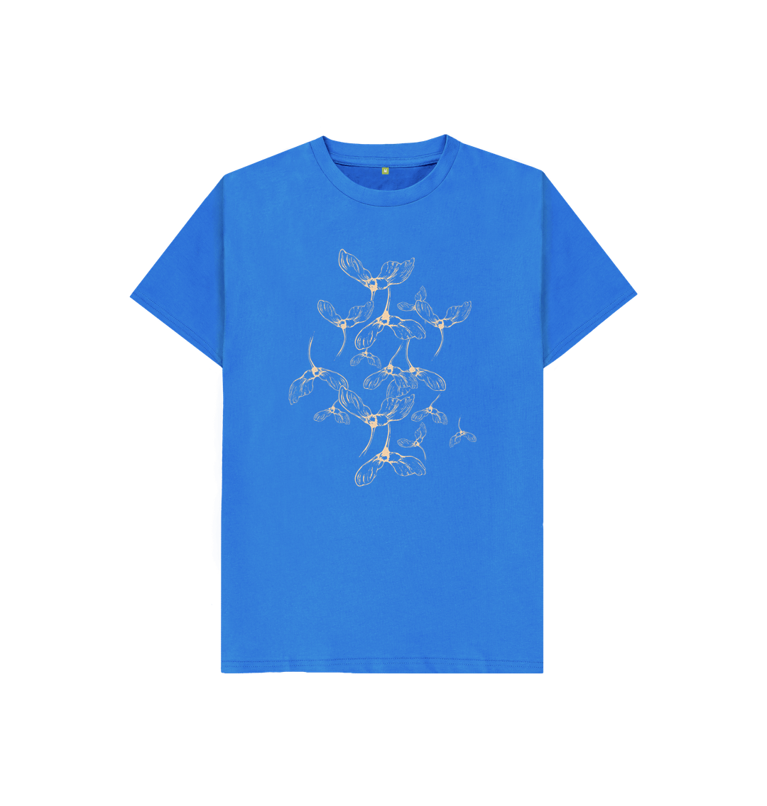 Bright Blue Samara Kid's Organic T-shirt