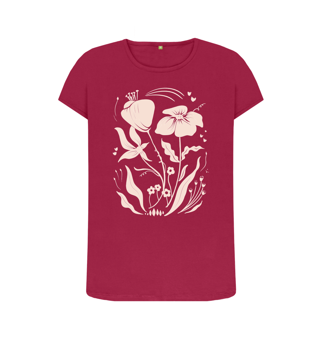 Cherry Meadow - Women's Organic Crew Neck Tee