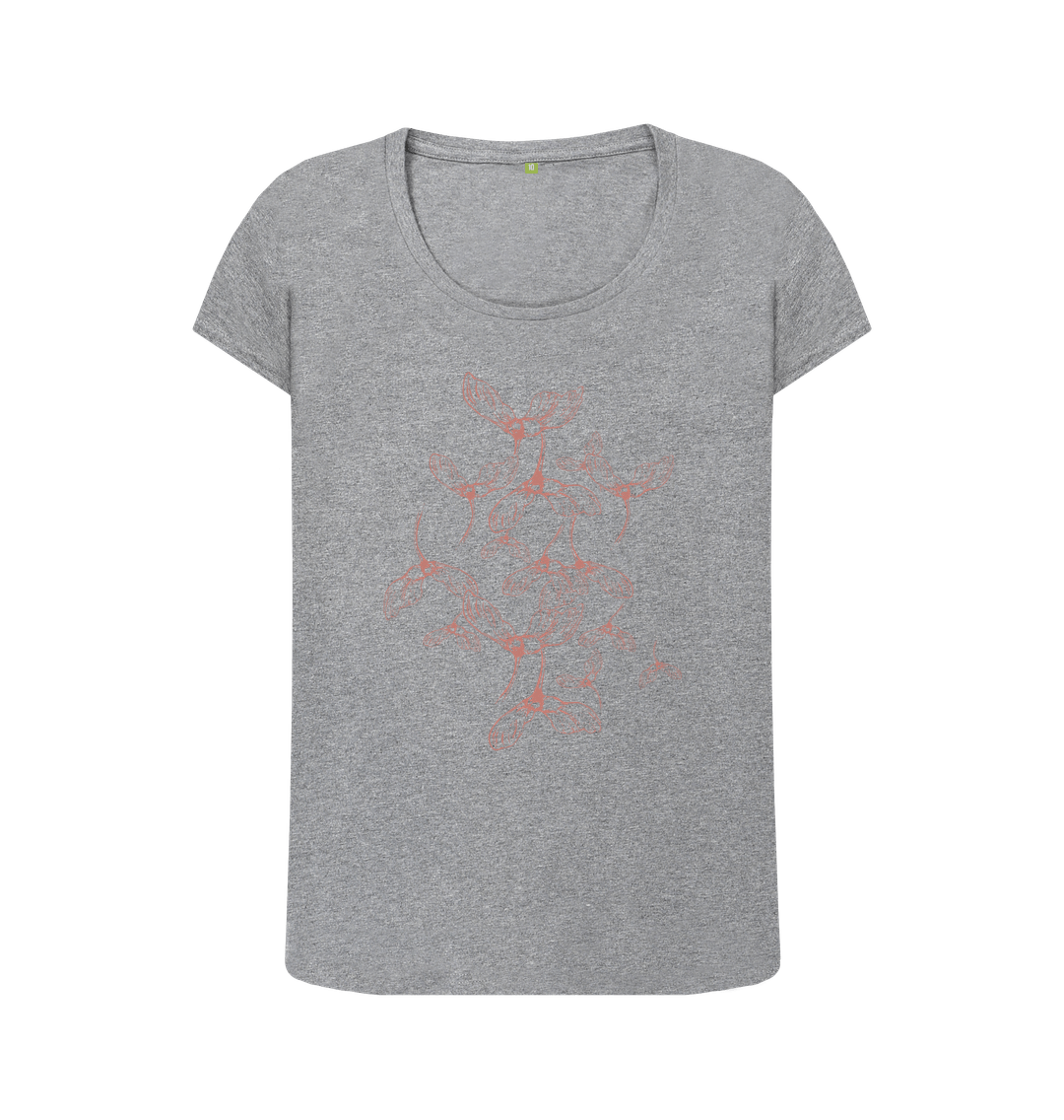 Athletic Grey Printed T-shirt Front
