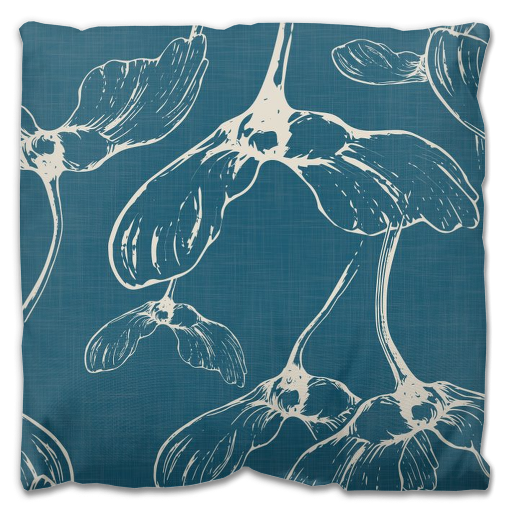 Samara Outdoor Pillow Cover - Deep Teal