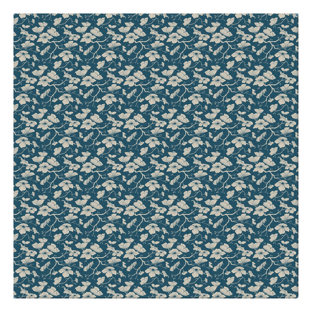 Dogwood Cloth Napkins (Deep Teal)