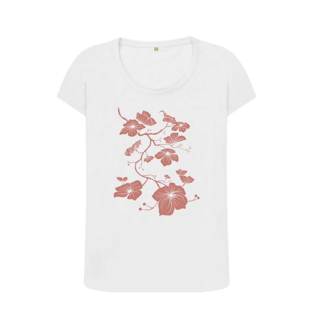 White Printed T-shirt Front