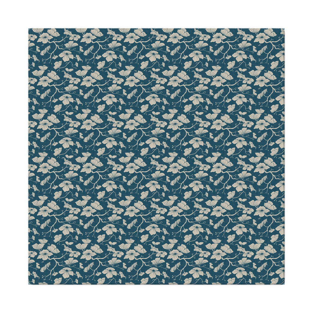 Dogwood Cloth Napkins (Deep Teal)