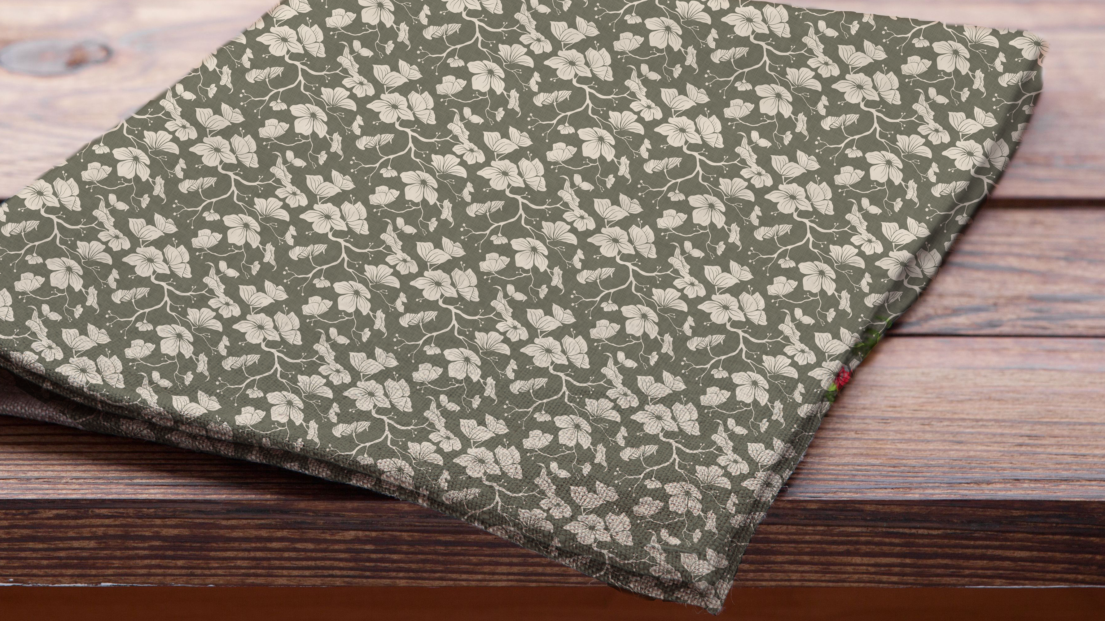 Dogwood Cloth Napkins (Olive)