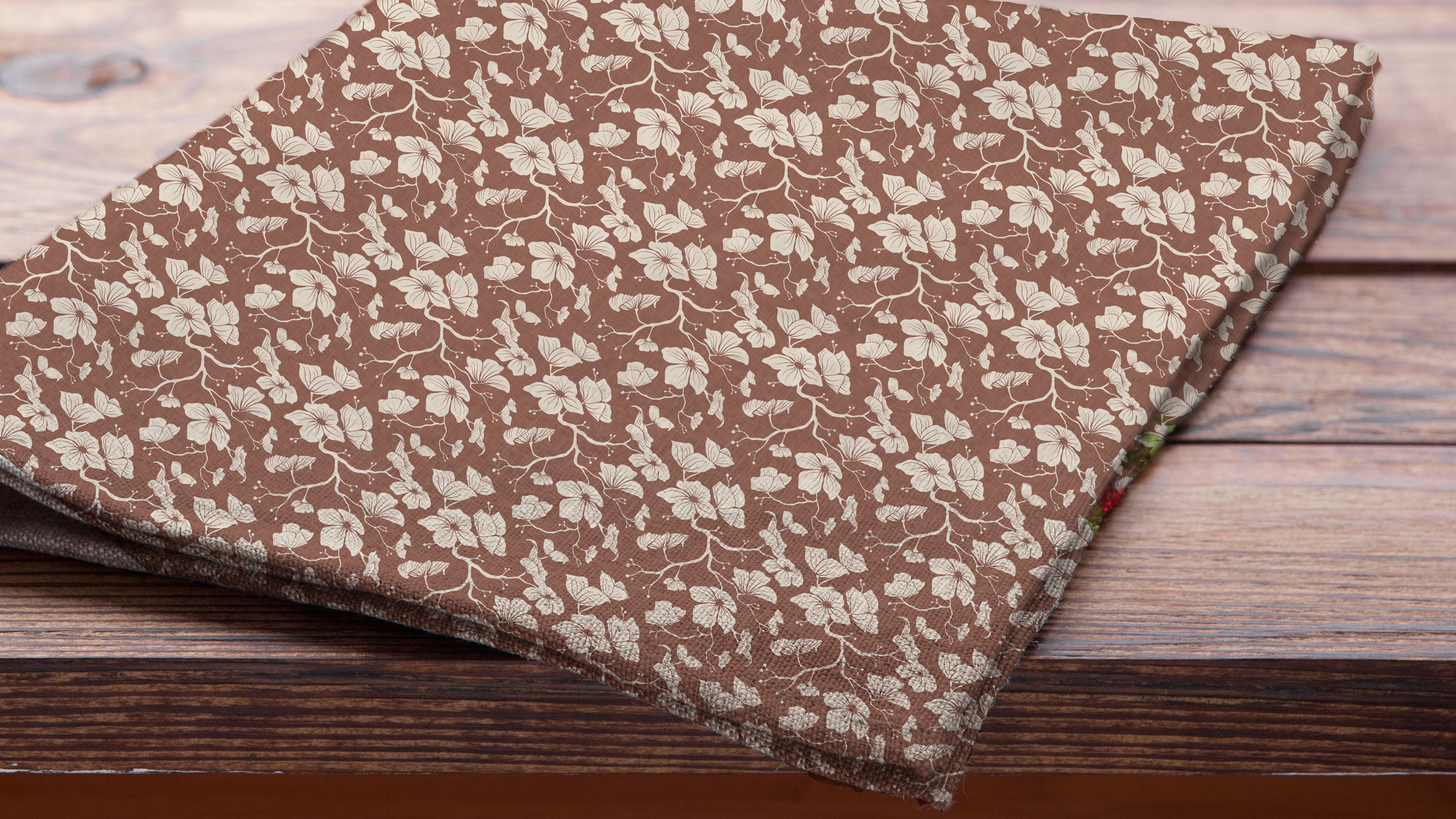 Dogwood Cloth Napkins (Russet)