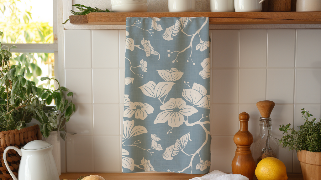 Dogwood Tea Towel (Sage)