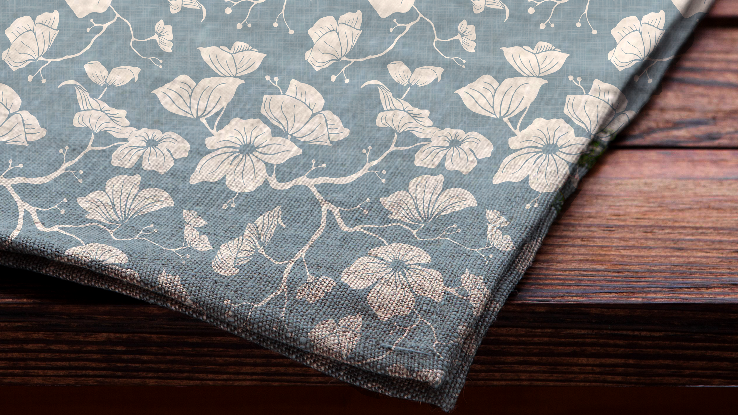 Dogwood Cloth Napkins (Blue Spruce)