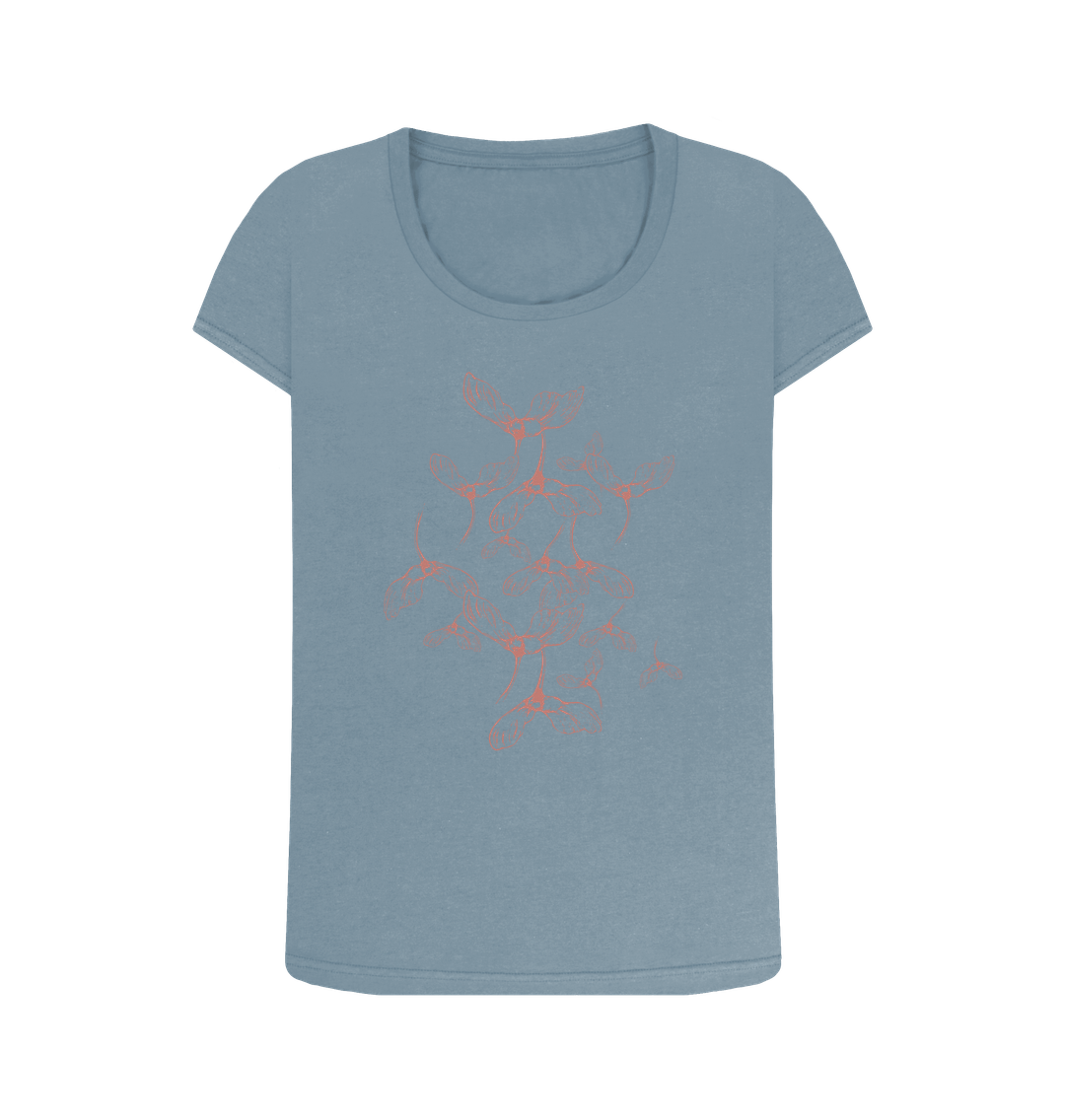 Stone Blue Samara - Women's Organic Scoop Neck T-shirt