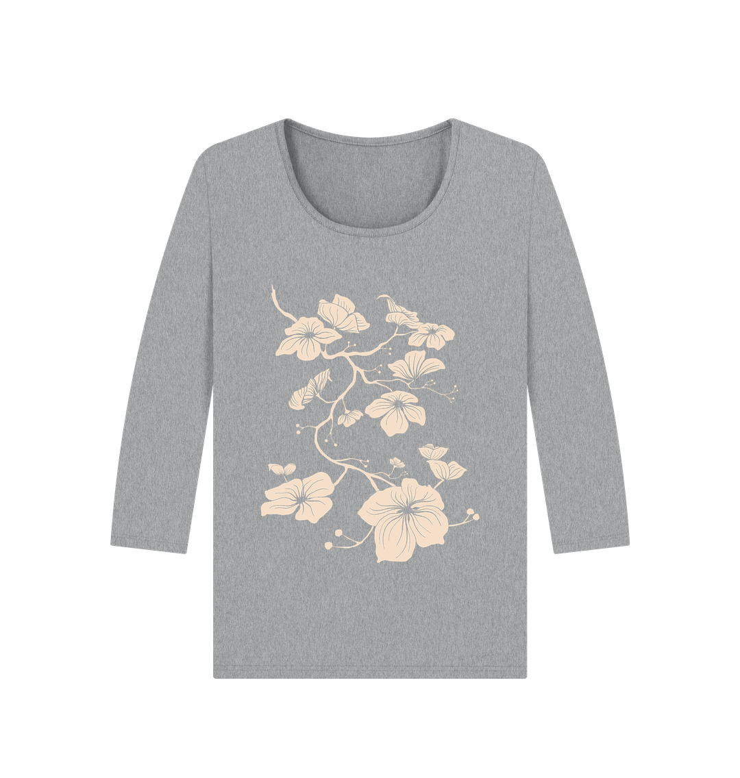 Athletic Grey Dogwood 3\/4 Sleeve Women's Tee