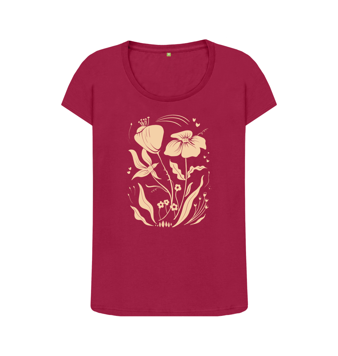 Cherry Meadow - Women's Organic Crew Neck T-shirt