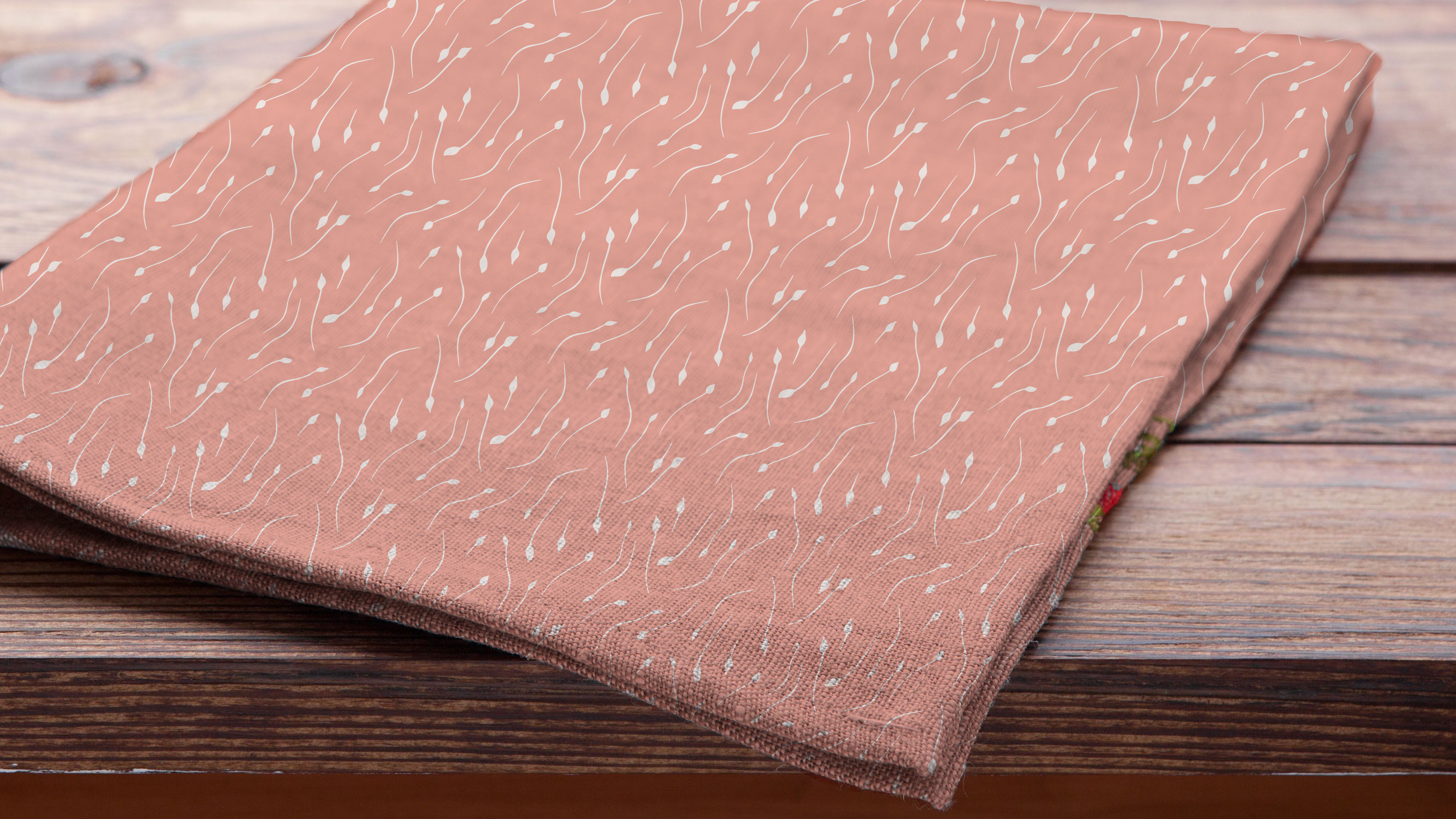 Field Cloth Napkins (Coral)